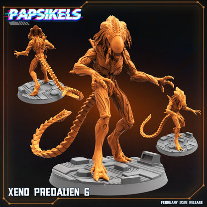 Xeno Predaliens -  Resin Miniature - Tabletop  miniature - Fantasy Miniature - 32mm - D&D -  Sci-fi Miniature - Papsikel