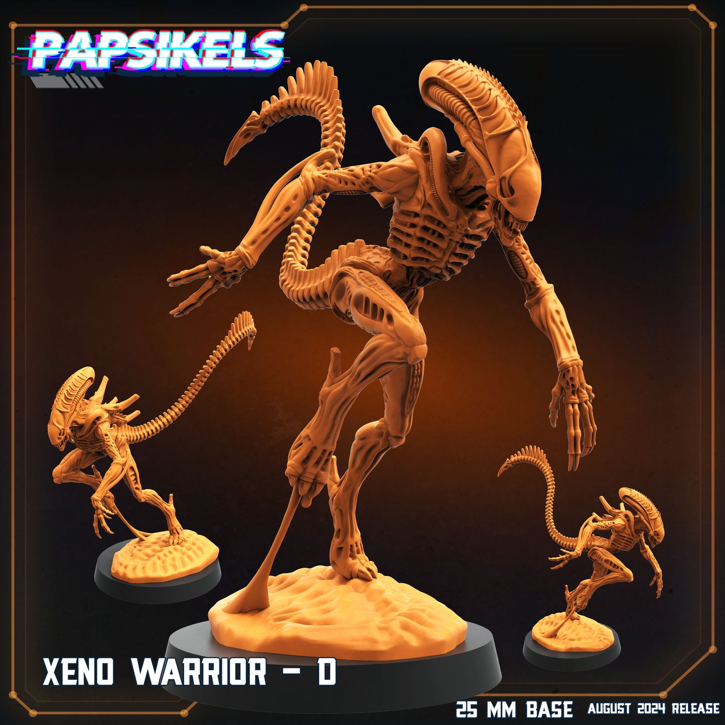 Papsikel august 2024 Scifi  -  Resin Miniature - Tabletop  miniature - Fantasy Miniature - 32mm - D&D -  Sci-fi Miniature - Papsikel