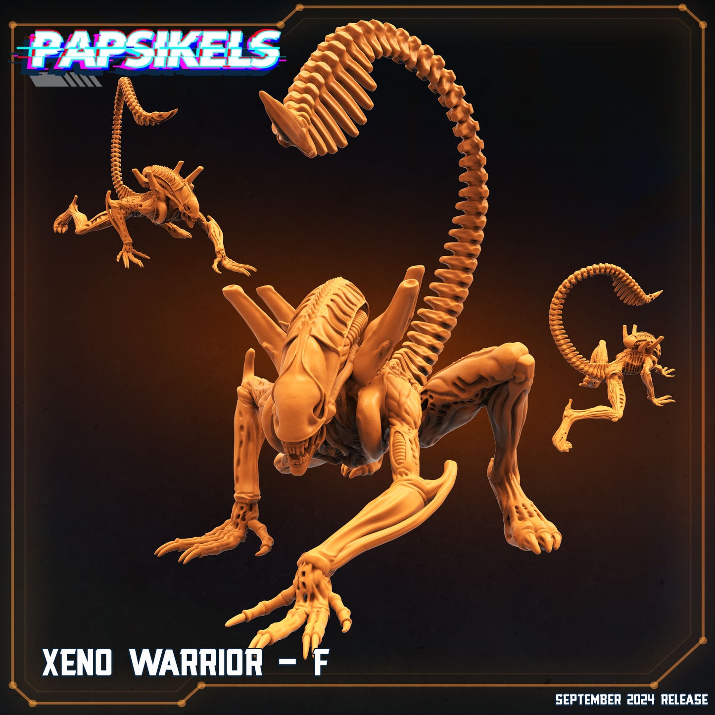 Xenos -  Resin Miniature - Tabletop  miniature - Fantasy Miniature - 32mm - D&D -  Sci-fi Miniature - Papsikel