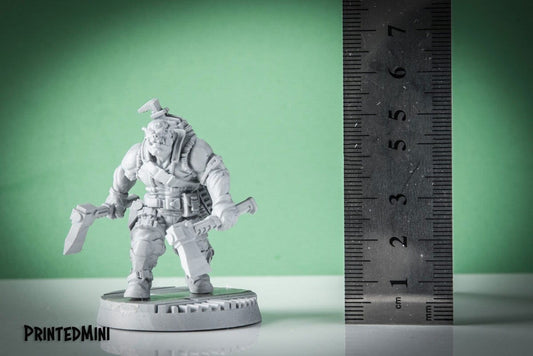 Ugok rebel axe master - 3D Printed Miniature - D&D- Papsikel