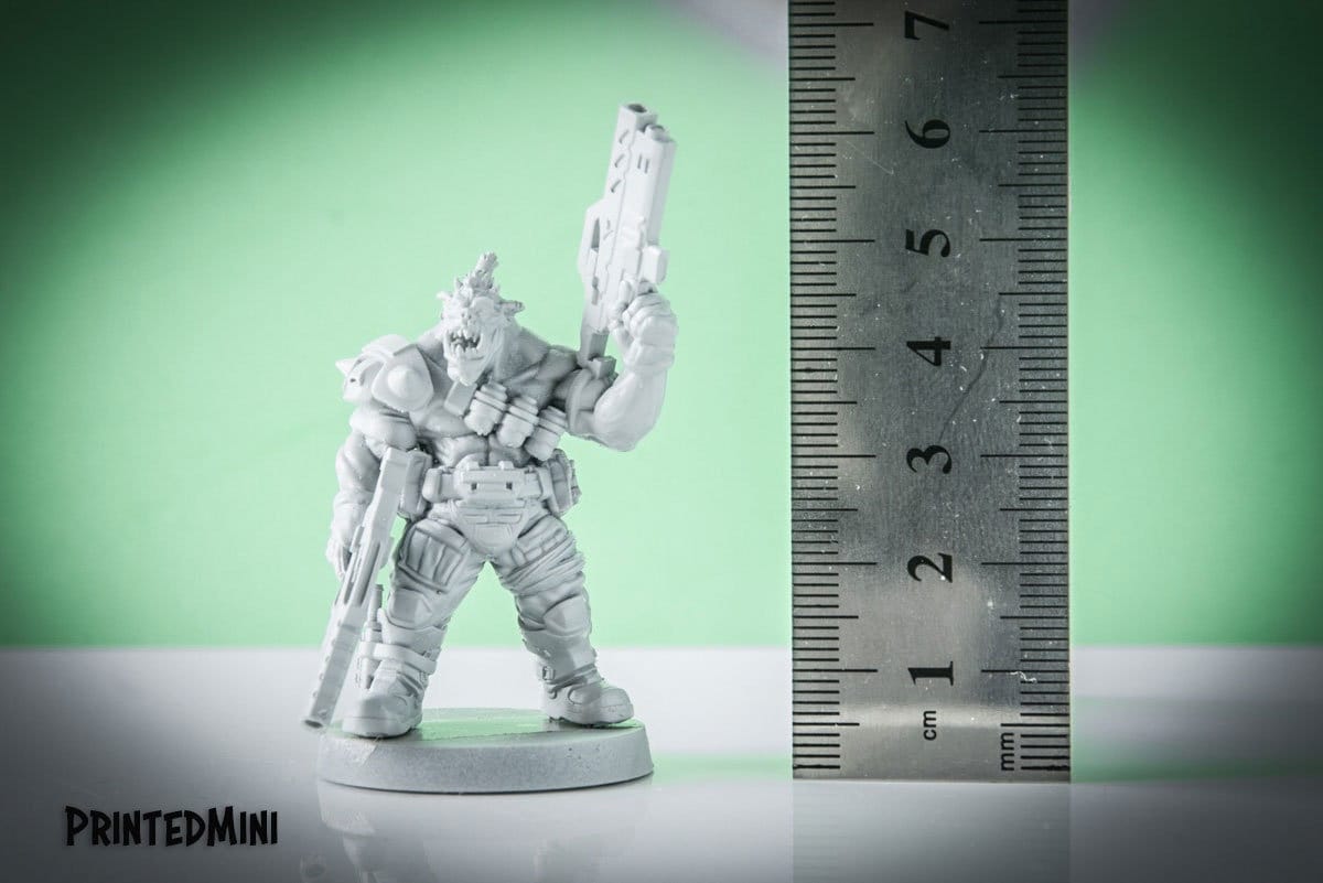 Ugok Rebel Boss Dobol - 3D Printed Miniature - Sci-Fi Miniature - D&D - Papsikel