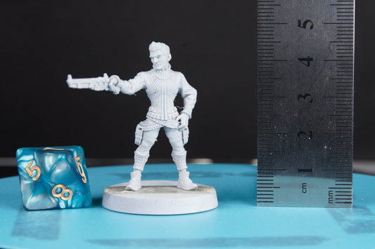 Sky Pirate - 3D Printed Miniature - Fantasy Miniature - Tabletop Miniature - D&D - RN Estudio