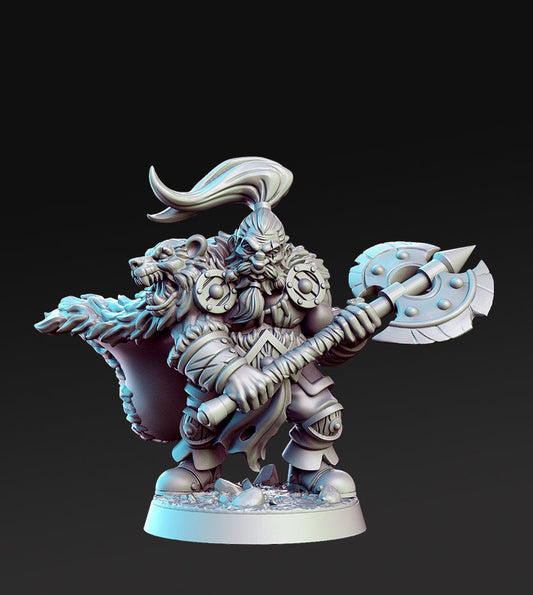 Ortwayn - 3D Printed Miniature - Fantasy Miniature - Tabletop Miniature - D&D - RN Estudio