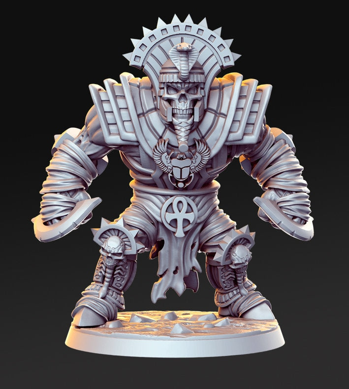 Mummy Pharao A - 3D Printed Miniature - Sci- Miniature - Tabletop Miniature D&D - RN Estudio