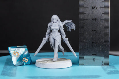 Melisa - 3D Printed Miniature - Fantasy Miniature - Tabletop Miniature - D&D - RN Estudio