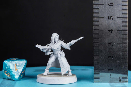 Apprentice Arcanist 5 - 3D Printed Miniature - Fantasy Miniature - Tabletop Miniature - D&D - Artisan Guild