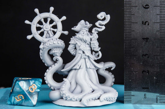 Captain Quidd - 3D Printed Miniature - Fantasy Miniature - Tabletop Miniature - D&D - RN Estudio