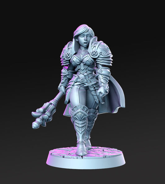 Caliope - 3D Printed Miniature - Fantasy Miniature - Tabletop Miniature - D&D - RN Estudio