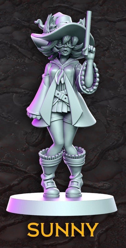 Sunny - 3D Printed Miniature - Fantasy Miniature - Tabletop Miniature - D&D - RN Estudio  DnD