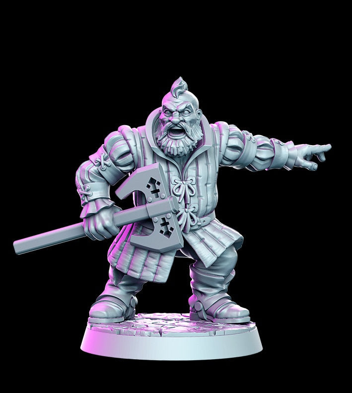 Bori Van Gilden - 3D Printed Miniature - Fantasy Miniature - Tabletop Miniature - D&D - RN Estudio