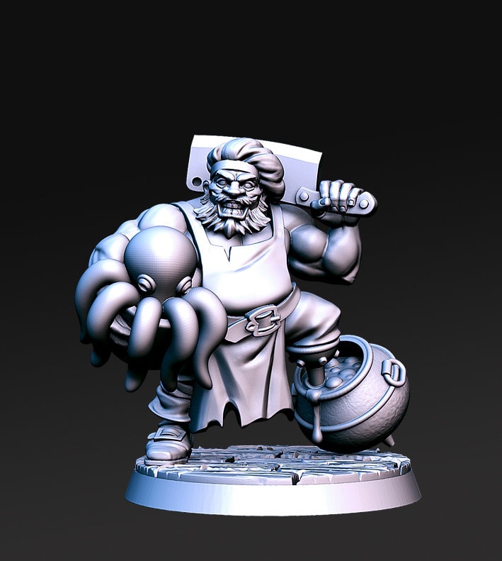 Badolff peg leg - 3D Printed Miniature - Fantasy Miniature -Tabletop  Miniature - Tabletop Miniature - D&D - RN Estudio