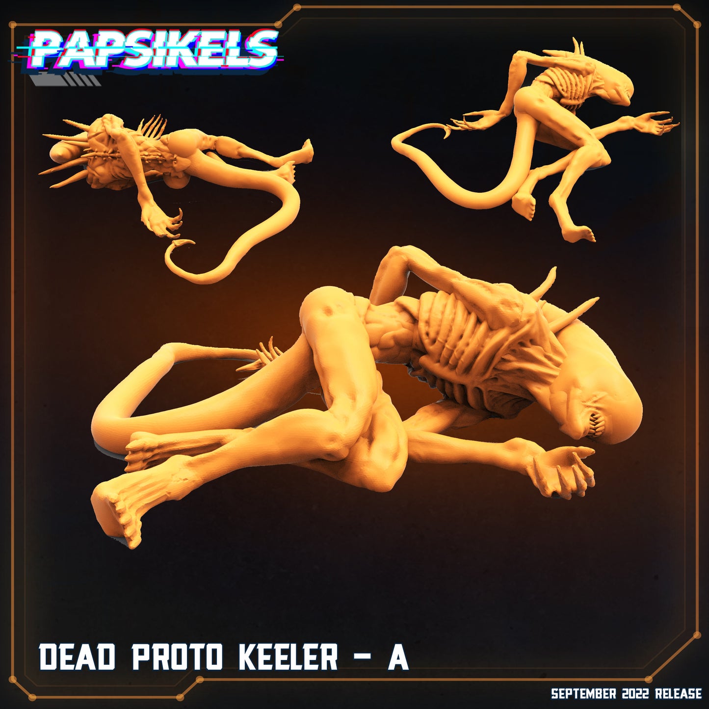 Dead Proto Keeler A - Resin Miniature  - Sci-fi  Miniature - Fantasy Miniature -Tabletop  Miniature  - D&D - - Papsikel- Papsikel