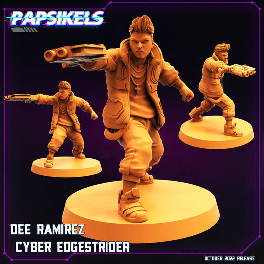 Cyber Dee Ramirez -  Resin Miniature  - Sci-fi  Miniature - Fantasy Miniature -Tabletop  Miniature  - D&D -  3d printed - Papsikel- Papsikel