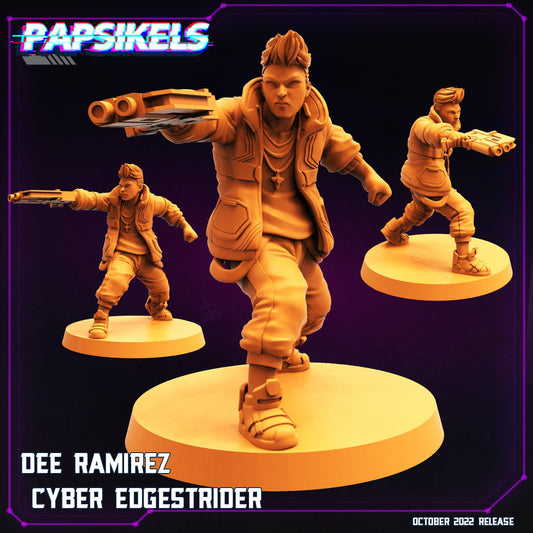 Cyber Dee Ramirez - Resin Miniature - Sci-fi Miniature - Fantasy Miniature -Tabletop Miniature - D&D - 3d printed - Papsikel- Papsikel