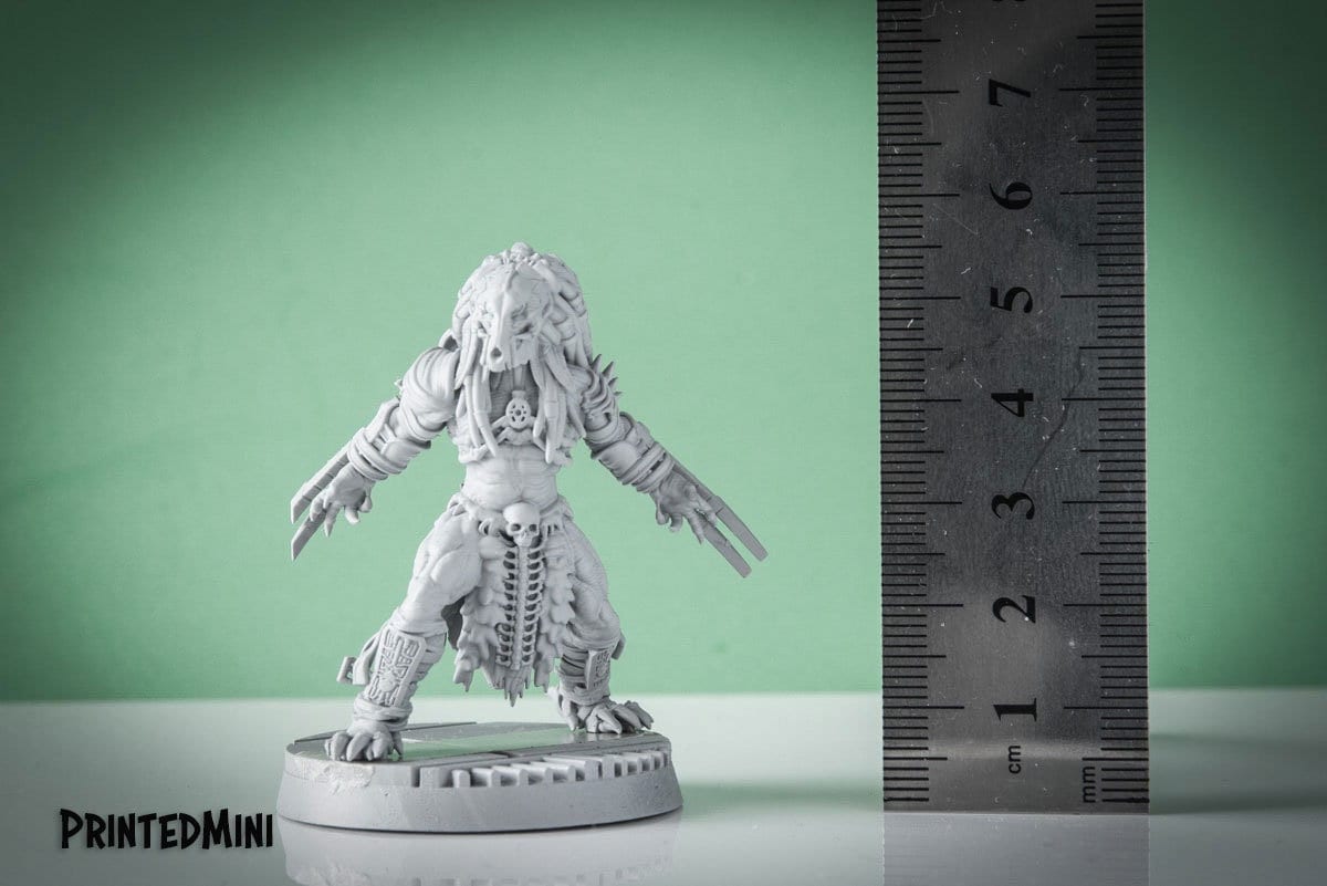 Feral Skull Hunter Immortal Lycan - 3D Printed Miniature - Sci-Fi Miniature - D&D- Papsikel