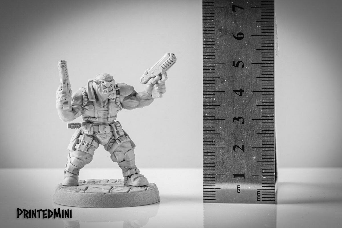 Ugok Rebel Sergio Two Better than One - Resin Miniature Miniature - Sci-Fi Miniature - D&D Resin Miniature - Papsikel