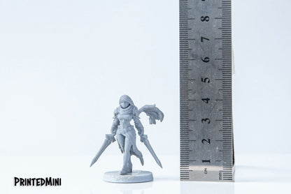 Melisa - 3D Printed Miniature - Fantasy Miniature - Tabletop Miniature - D&D - RN Estudio