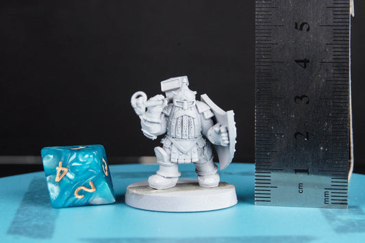 Steel Dwarf - 3D Printed Miniature - Fantasy Miniature - Tabletop Miniature - D&D