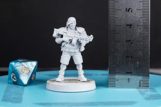 Wedge - 3D Printed Miniature - Fantasy Miniature - Tabletop Miniature - D&D - RN Estudio