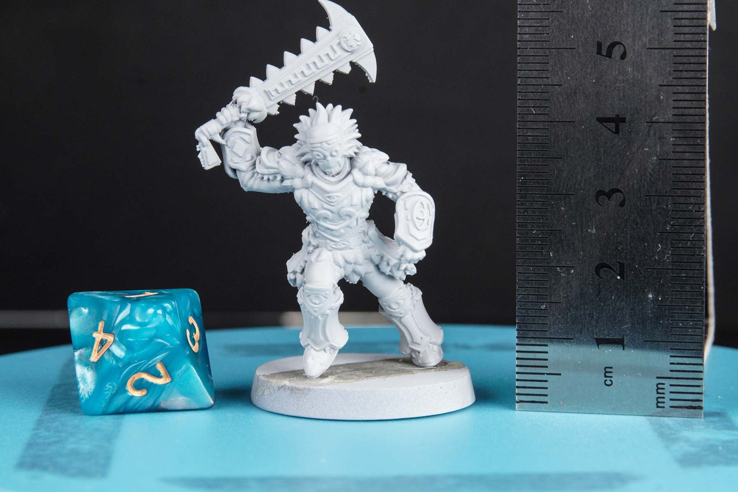 Forest Warrior - 3D Printed Miniature - Fantasy Miniature - Tabletop Miniature - D&D - RN Estudio