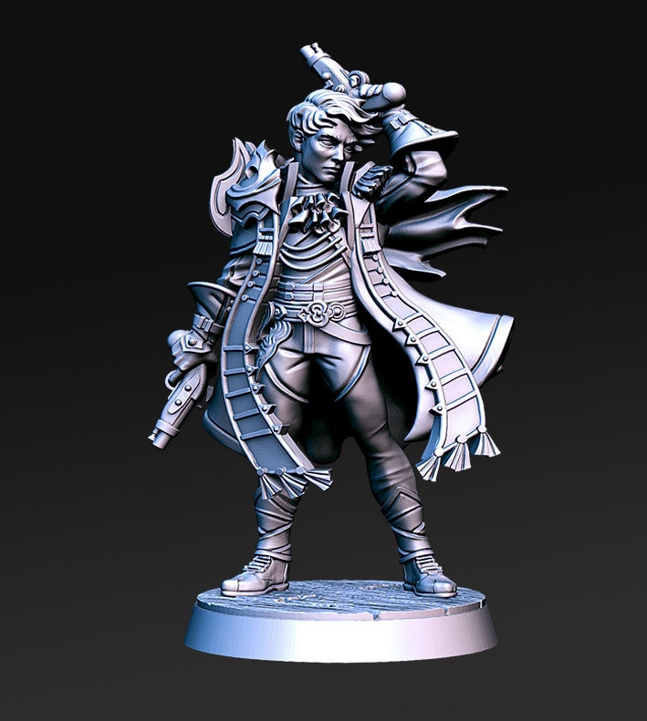 Irvid - 3D Printed Miniature - Fantasy Miniature - Tabletop Miniature - D&D - RN Estudio