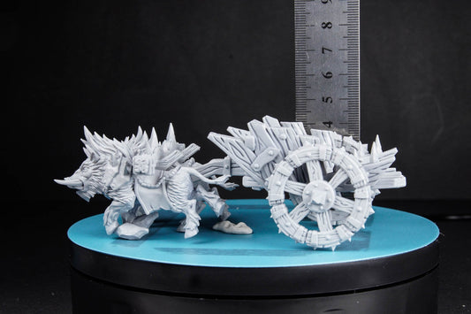 Blackrazor Chariot - 3D Printed Miniature - Fantasy Miniature - Tabletop Miniature - D&D - Artisan Guild