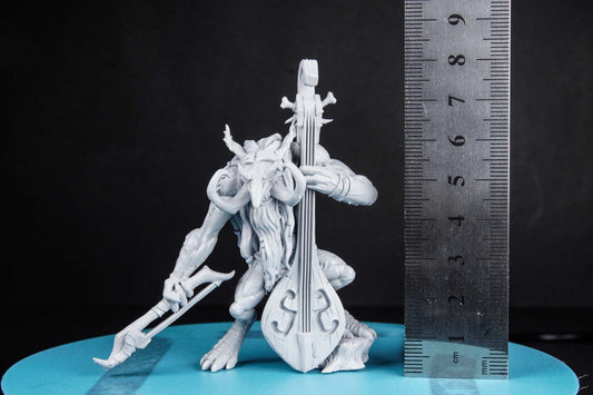 Zukki the Cellist Troll - 3D Printed Miniature - Fantasy Miniature - Tabletop Miniature - D&D - Artisan Guild