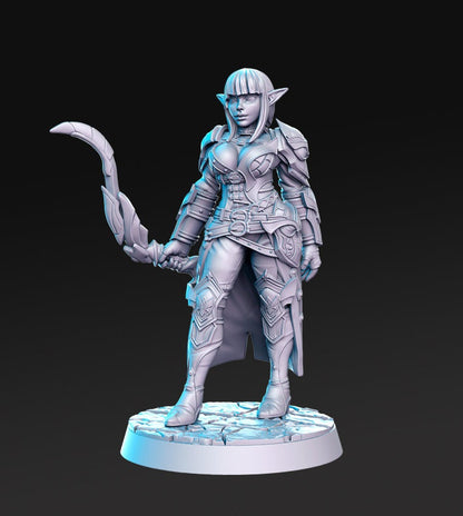 Mirvielle - 3D Printed Miniature - Fantasy Miniature - Tabletop Miniature - D&D - RN Estudio