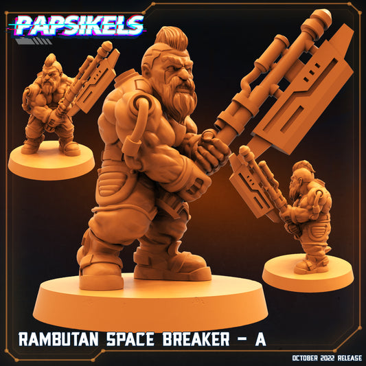 Rambutan A - 3D Printed Miniature - Sci-fi Miniature - Tabletop Miniature - D&D - Papsikel