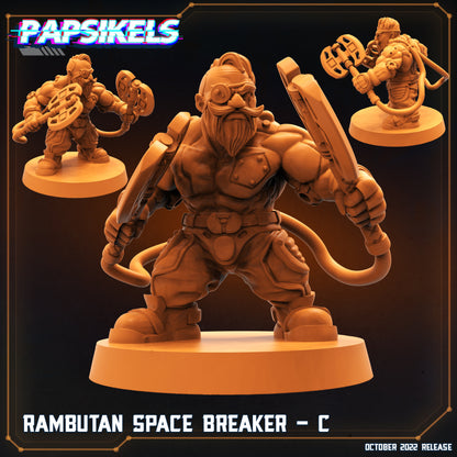 Rambutan C - 3D Printed Miniature - Sci-fi Miniature - Tabletop Miniature - D&D - Papsikel