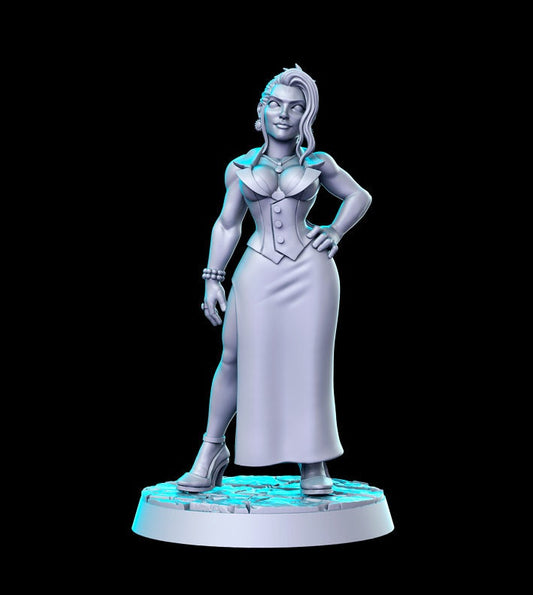 Scarlet - 3D Printed Miniature - Fantasy Miniature - Tabletop Miniature - D&D - RN Estudio