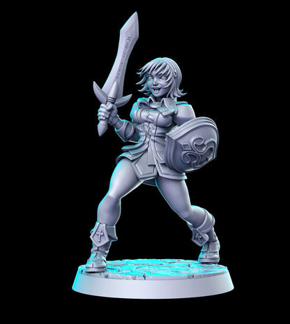 Cassandra - 3D Printed Miniature - Fantasy Miniature - Tabletop Miniature - D&D - RN Estudio