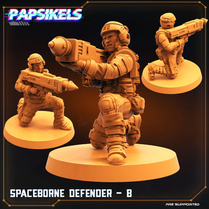 Spaceborn Defender B - 3D Printed Miniature - Sci-Fi Miniature - D&D- Papsikel