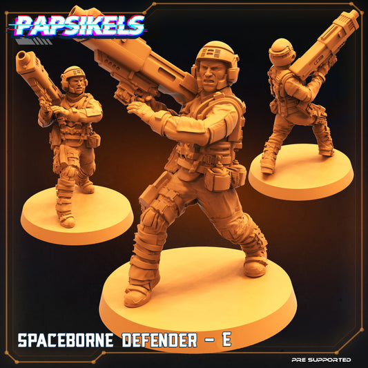 Spaceborn Defender E - 3D Printed Miniature - Sci-Fi Miniature - D&D- Papsikel