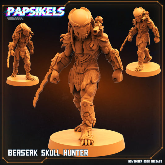 Berserk Skull Hunter - 3D Printed Miniature - Sci-fi Miniature - Tabletop Miniature - D&D - Papsikel