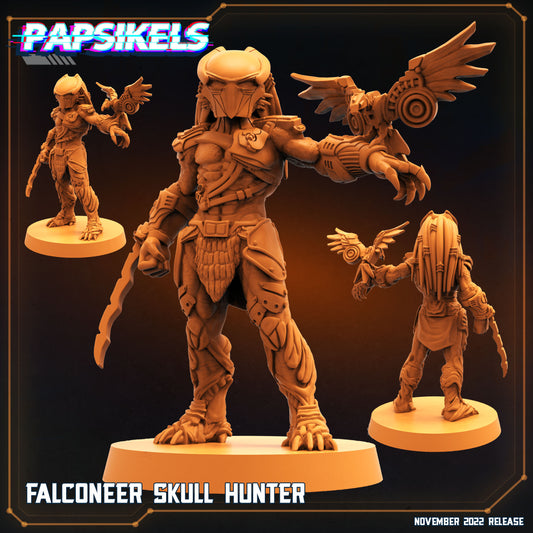 Falconeer Skull Hunter -  Resin Miniature  - Sci- Miniature - Tabletop Miniature - D&D- Papsikel