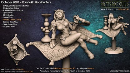 Princess Tharmin - 3D Printed Miniature - Fantasy Miniature - D&D - Artisan Guild DnD