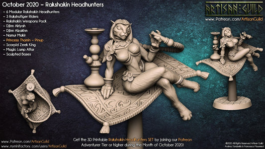 Princess Tharmin - 3D Printed Miniature - Fantasy Miniature - D&D - Artisan Guild DnD