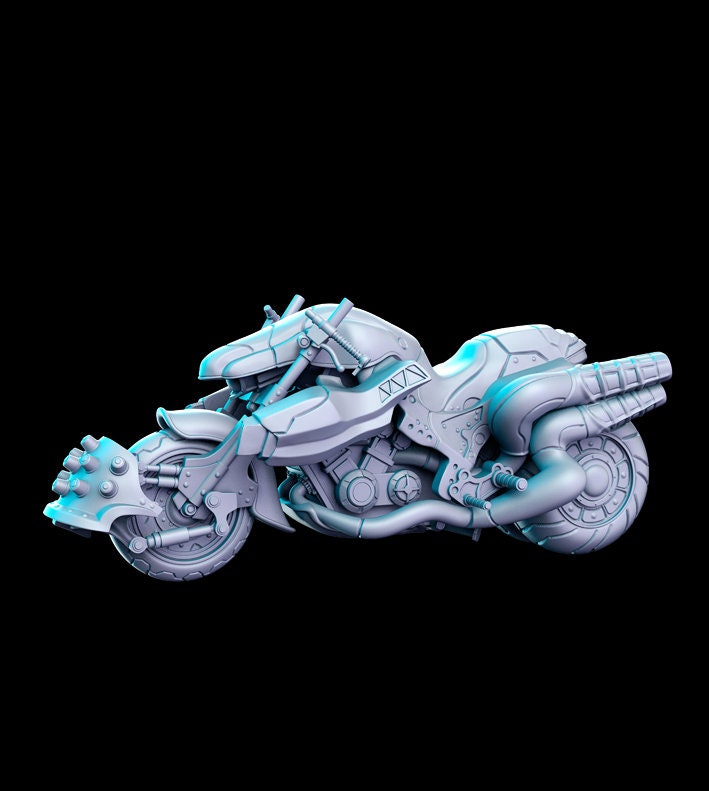 Daytona Bike -  Resin Miniature  - Fantasy Miniature -Tabletop  Miniature  - D&D - warhammer - RN Estudio