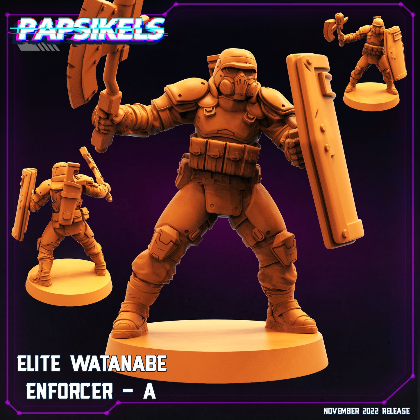 Elite Watanabe A -  Resin Miniature - Tabletop  miniature - Fantasy Miniature - 32mm - D&D Sci-fi Miniature - Papsikel