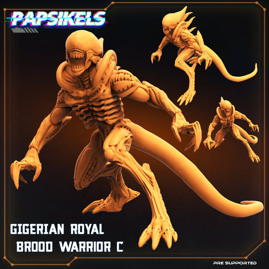 Gigerian Royal - Resin Miniature - Tabletop miniature - Fantasy Miniature - 32mm - D&D Sci-fi Miniature - Papsikel