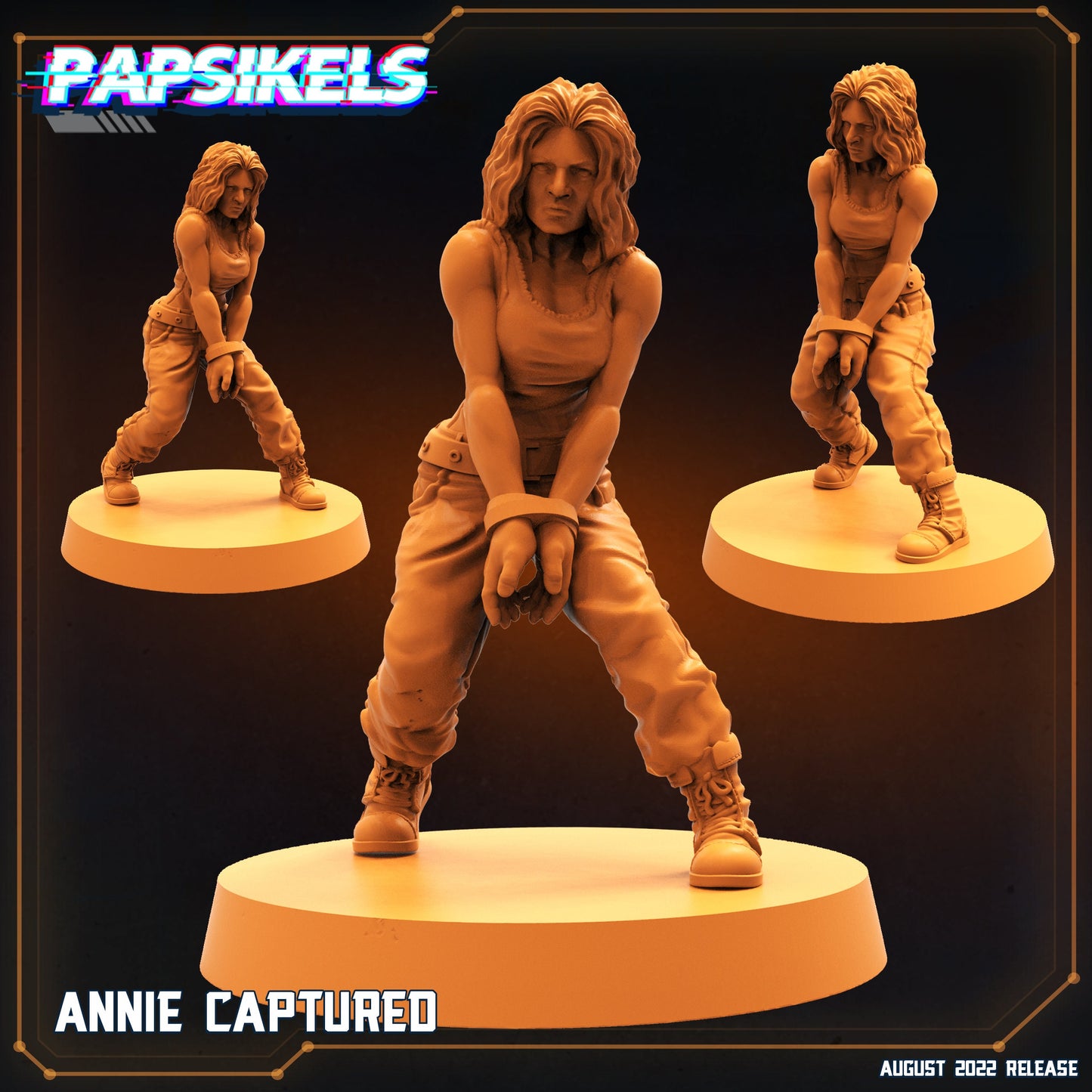 Annie Capture D -  Resin Miniature  - Sci-fi  Miniature - Fantasy Miniature -Tabletop  Miniature  - D&D -- Papsikel