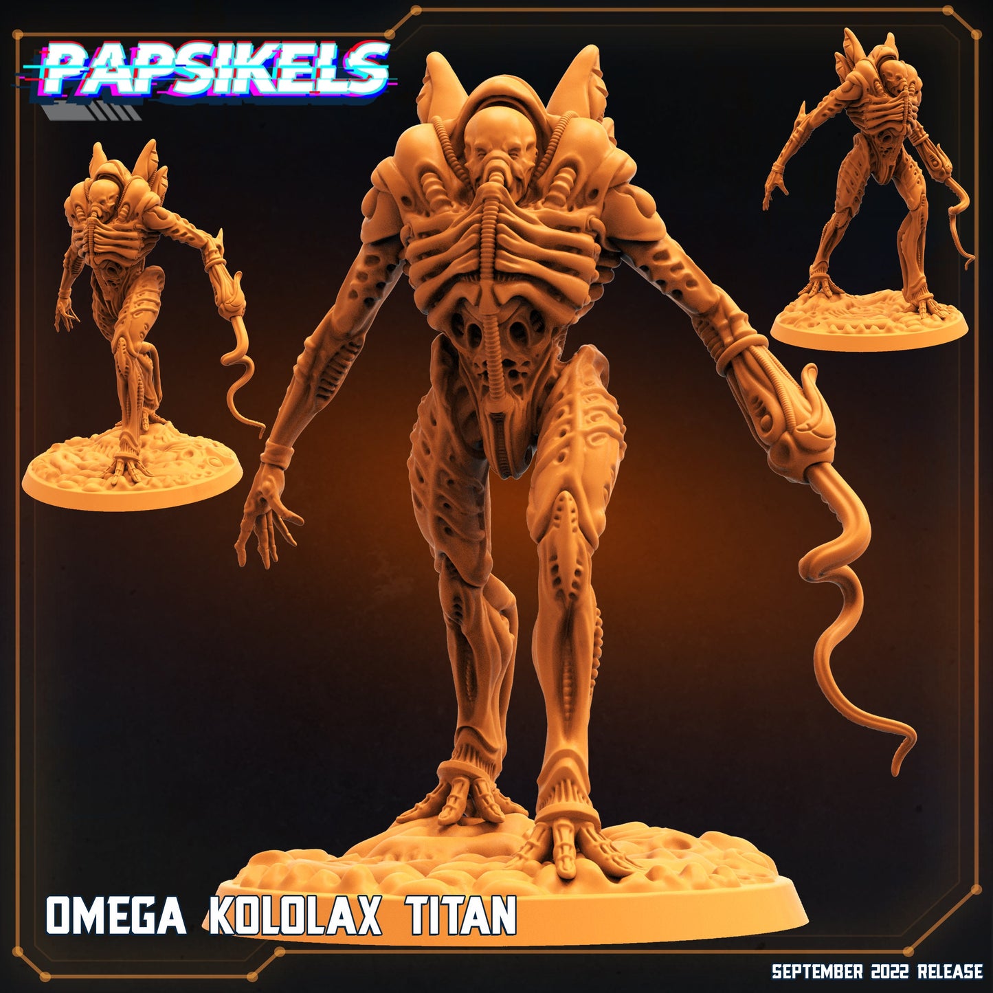 Omega Kolola - Resin Miniature - Tabletop miniature - Fantasy Miniature - 32mm - D&D - Sci-fi Miniature - Papsikel