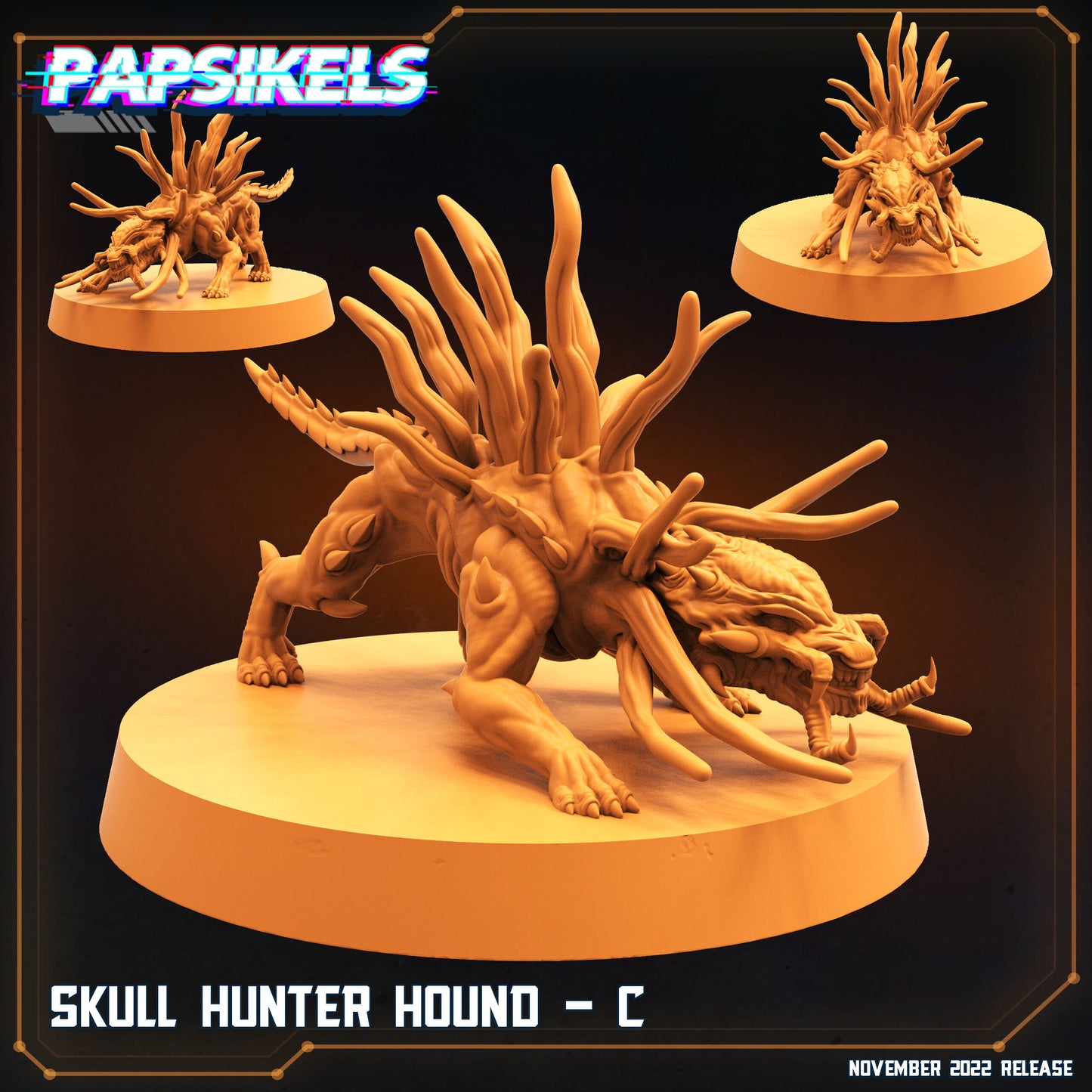 Skull Hunters - Resin Miniature - Tabletop miniature - Fantasy Miniature - 32mm - D&D - Sci-fi Miniature- Papsikel