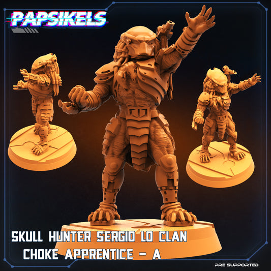 Skull Hunters Sergio Clan -  Resin Miniature - Tabletop  miniature - Fantasy Miniature - 32mm - D&D -  Sci-fi Miniature - Papsikel