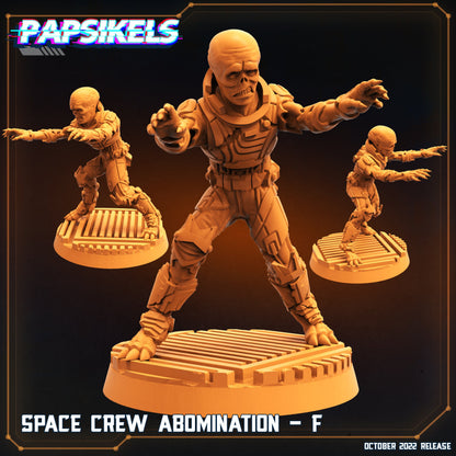 Space Crew Abomination  -  Resin Miniature - Tabletop  miniature - Fantasy Miniature - 32mm - D&D -  Sci-fi Miniature - Papsikel