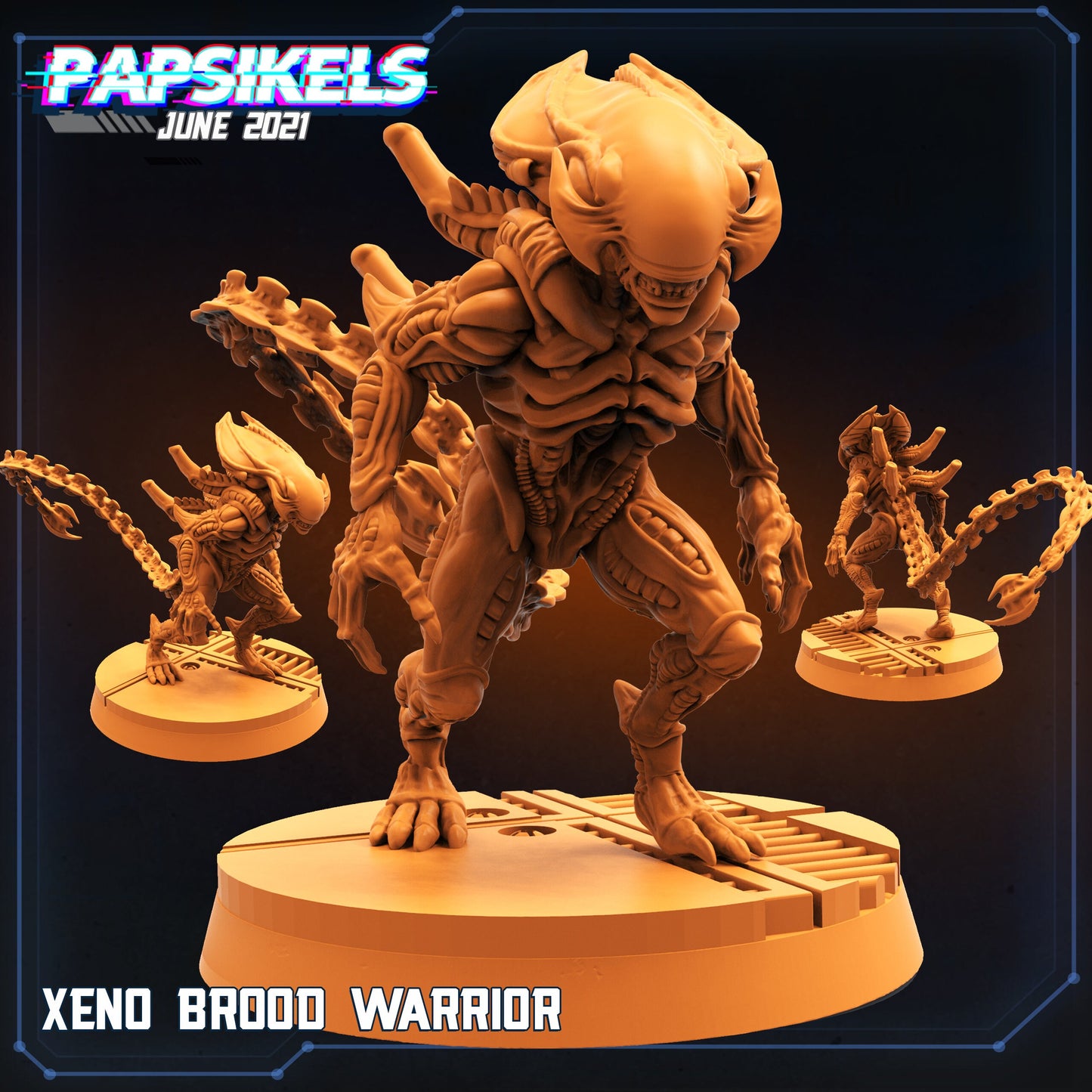 Xeno Broods - Resin Miniature - Tabletop miniature - Fantasy Miniature - 32mm - D&D - Sci-fi Miniature - Papsikel