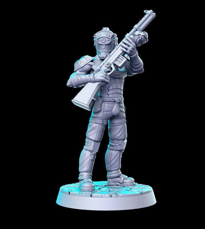 Cereberus Soldier - 3D Printed Miniature - Fantasy Miniature - Tabletop Miniature - D&D - RN Estudio