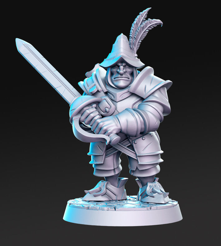 Edwin - 3D Printed Miniature - Fantasy Miniature -Tabletop  Miniature - resin miniature - D&D - RN Estudio