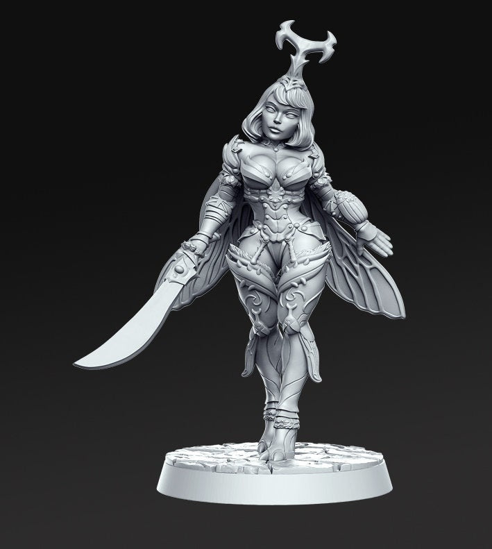 Nina - 3D Printed Miniature - Fantasy Miniature -Tabletop  Miniature - resin miniature - D&D - RN Estudio